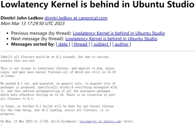 Ubuntu 23.04 uses Linux Kernel 6.2 as the kernel